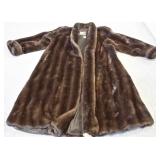 London Fog faux mink coat