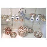 Group of antique etc. hand painted oriental