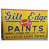 Gilt Edge Paints sign 45" x 69"