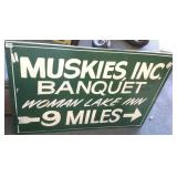 Muskies, Inc. Banquet sign 24" x 36"