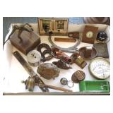 Group of metal figures, advertising etc.