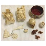 Group of Ivory items, bone, etc. *MN resident