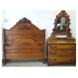 2 piece Victorian bed set