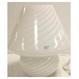 Italian glass table lamp