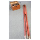 Train set with box & tripod