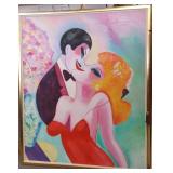 Framed signed Linderman (Earl) oil on canvas