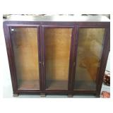 3-door mahogany bookcase