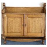 Quarter sawn oak 2-door cabinet