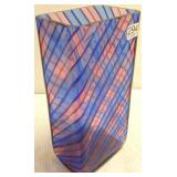 10" vintage Italian art glass vase