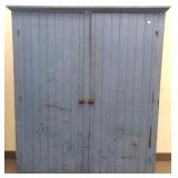Primitive wainscote 2 door cabinet