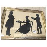 Framed original silhouette by Augustin Edouart