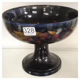 7 1/2" Moorcroft pomegranate compote