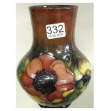 6 1/2" Moorcroft poppy vase