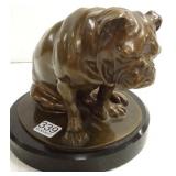 Approx. 8" signed Dorrenbach bronze bulldog