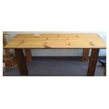 6 1/2" harvest table- lumber from Finland house