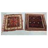 2 antique handmade Persian rugs approx. 2 1/4