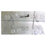 12 Waterford low ball glasses & assorted crystal
