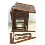 Set of Chinese hardwood nesting tables- kit form
