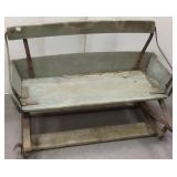 Antique buggy seat marked Studebaker