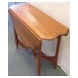 Narrow drop leaf Victorian table