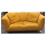 Contemporary leather loveseat bought from Gabbets