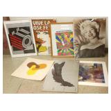 2 framed & 5 unframed mod etc. posters including