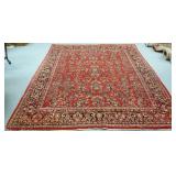 Handmade Persian oriental rug approx 8 1/2