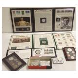 12 commemorative U.S. silver dollars including