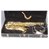 Selmer saxophone in case