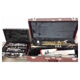 Holton trumpet & a Bestler clarinet
