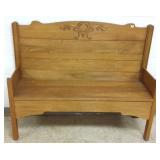 Victorian carved bench