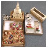 Group vintage Christmas items including early