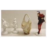 12" Hutschenreuther jester figure (hairline), 2