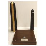 2 obelisks & a Charles Ward presentation item