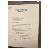 1939 letter signed by J. Edgar Hoover