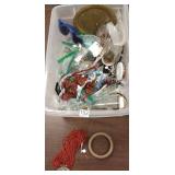Group of assorted costume & bead jewelry and a