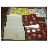 47 Vatican items - uncirculated & proof coin sets