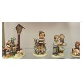 4 Crown & Full Bee mark Hummel figures