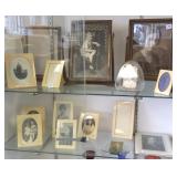 11 vintage frames including celluloid, art deco,