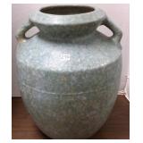 Arts & Crafts pottery floor vase with mottled