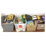 Large group of postage stamps in albums, etc.