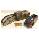 2 Marx tin windup tanks - 1 with box