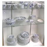 Large set Blue Danube dinnerware, etc.