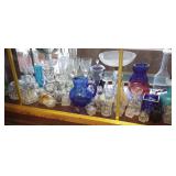 Group of glassware including Waterford, dome,