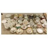 Large group of assorted china cups & saucers