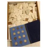 Large collection of Washington head silver