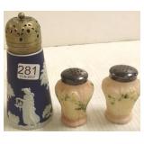 2 Victorian shakers & a muffineer