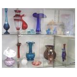 Group of glass including Victorian, Fenton, etc.