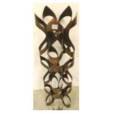 Mid Century metal candle stand