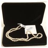 22" strand of Sakura pearls with 14k clasp